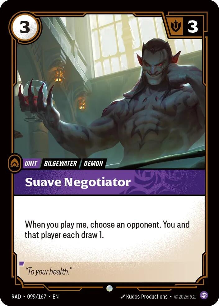 Image for Suave Negotiator (099/167) [Radiance] - Riftbound: League of Legends Trading Card Game