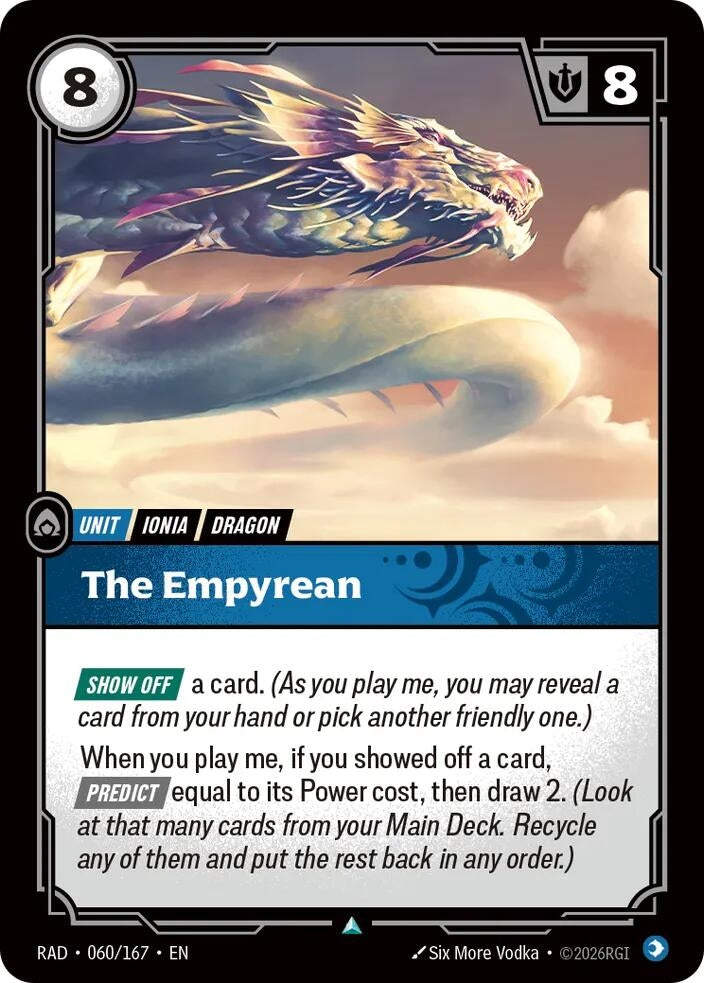 Image for The Empyrean (060/167) [Radiance] - Riftbound: League of Legends Trading Card Game