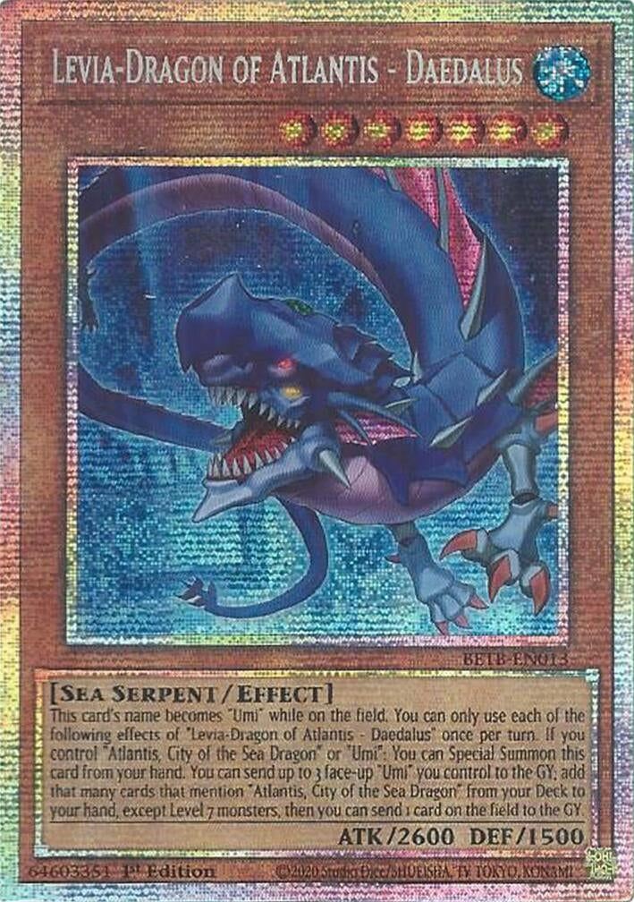 Image for Levia-Dragon of Atlantis - Daedalus (Starlight Rare) (BETB-EN013) [Beyond the Brave] - YuGiOh
