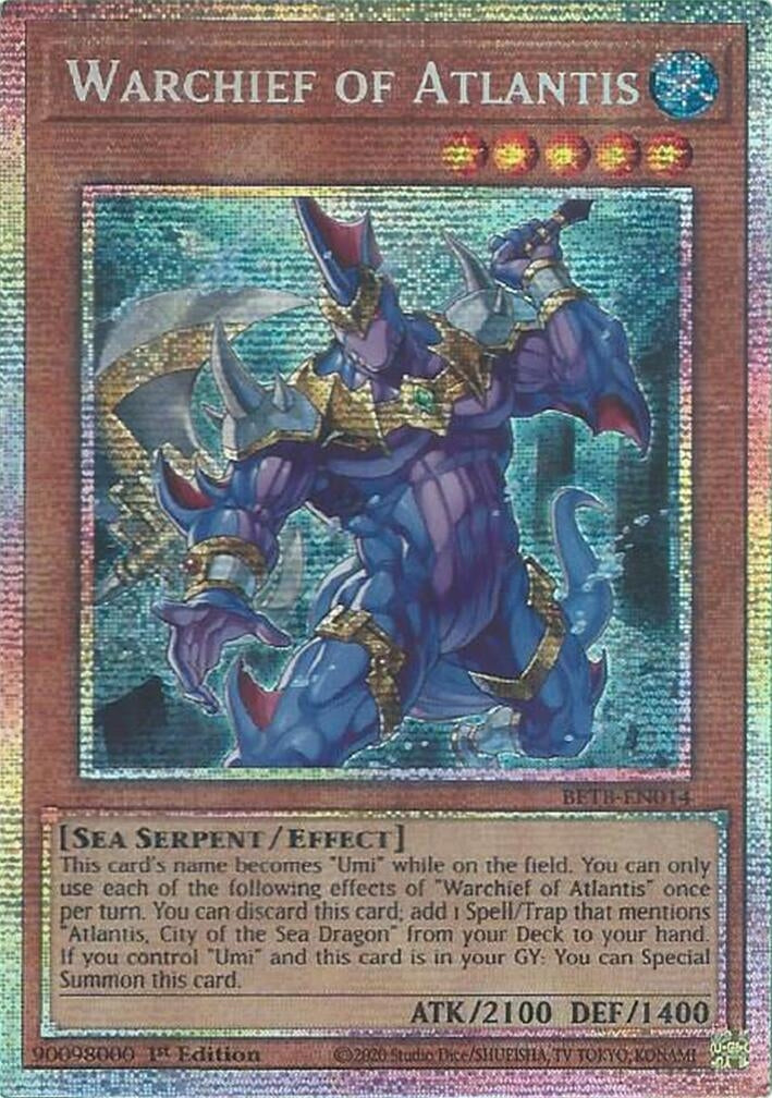 Image for Warchief of Atlantis (Starlight Rare) (BETB-EN014) [Beyond the Brave] - YuGiOh