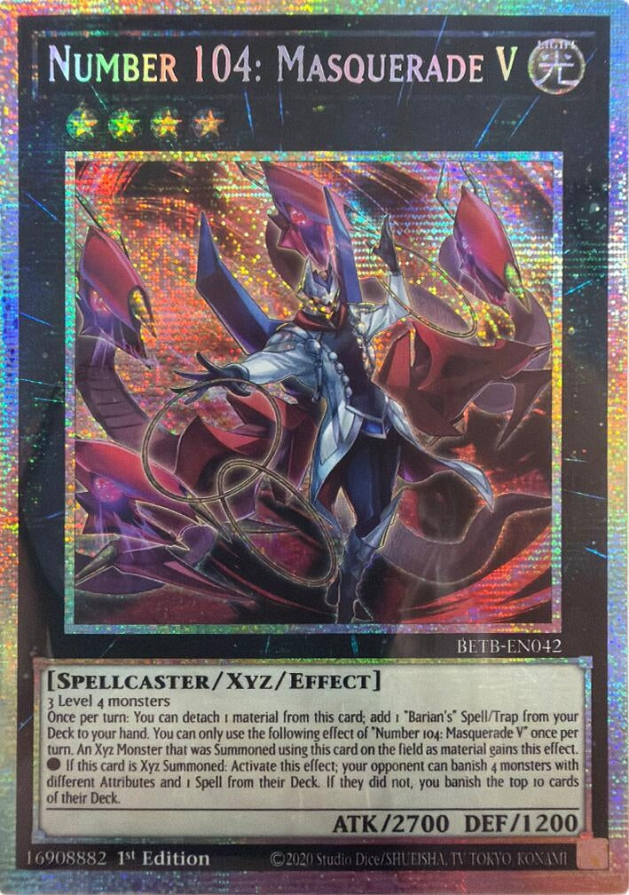 Image for Number 104: Masquerade V (Starlight Rare) [Beyond the Brave] - YuGiOh