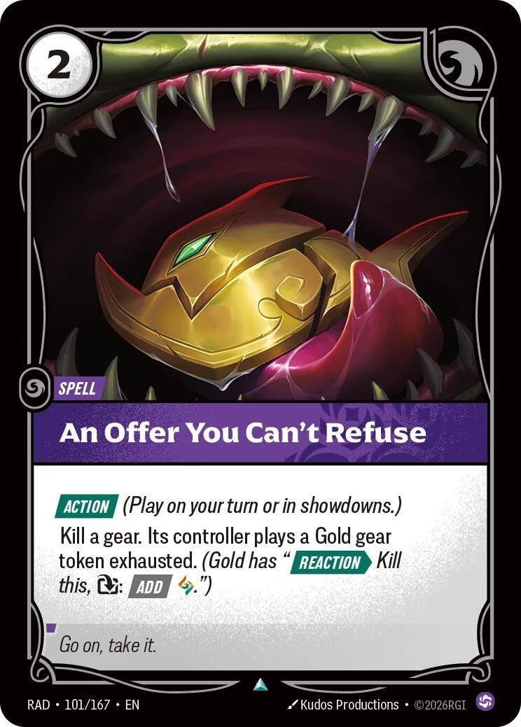 Image for An Offer You Can't Refuse (101/167) [Radiance] - Riftbound: League of Legends Trading Card Game
