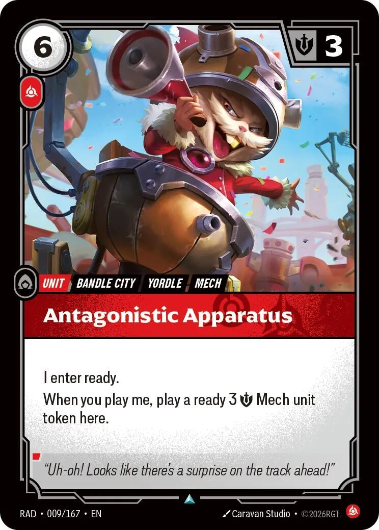 Image for Antagonistic Apparatus (009/167) [Radiance] - Riftbound: League of Legends Trading Card Game