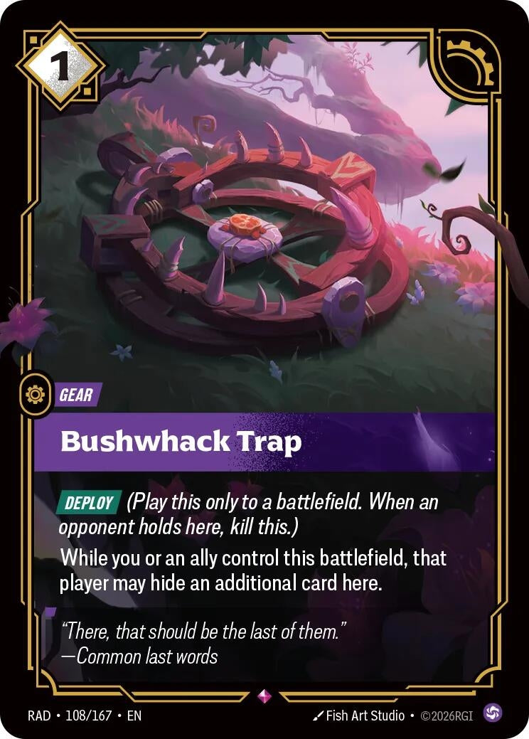 Image for Bushwhack Trap (108/167) [Radiance] - Riftbound: League of Legends Trading Card Game