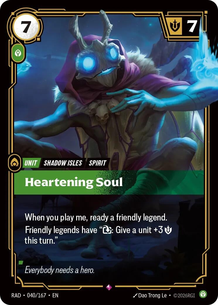 Image for Heartening Soul (040/167) [Radiance] - Riftbound: League of Legends Trading Card Game