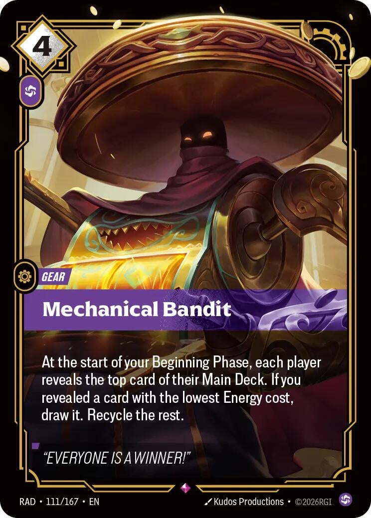 Image for Mechanical Bandit (111/167) [Radiance] - Riftbound: League of Legends Trading Card Game