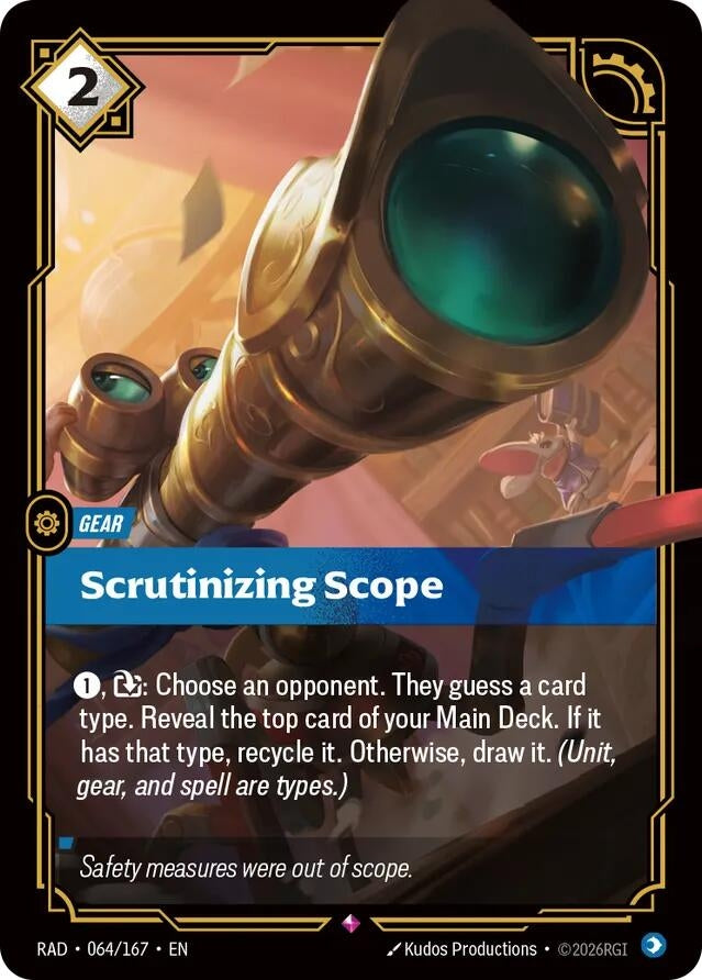 Image for Scrutinizing Scope (064/167) [Radiance] - Riftbound: League of Legends Trading Card Game