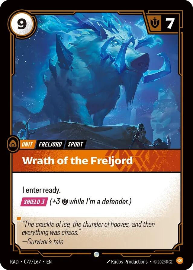 Image for Wrath of the Freljord (077/167) [Radiance] - Riftbound: League of Legends Trading Card Game