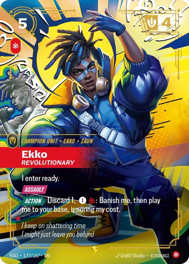 Image for Ekko, Revolutionary (Overnumbered) (177/167) [Radiance] - Riftbound: League of Legends Trading Card Game