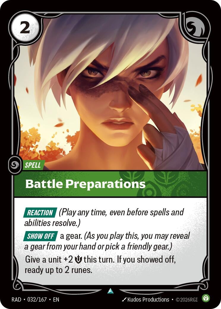 Image for Battle Preparations (032/167) [Radiance] - Riftbound: League of Legends Trading Card Game