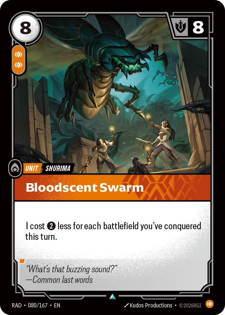 Image for Bloodscent Swarm (080/167) [Radiance] - Riftbound: League of Legends Trading Card Game