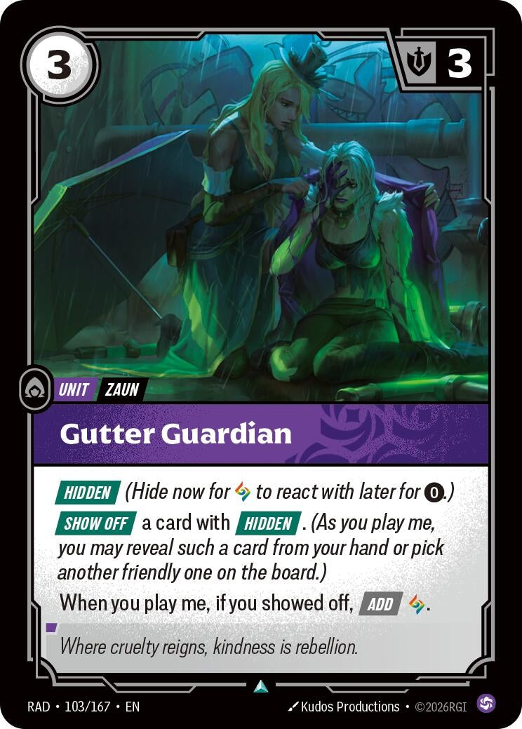 Image for Gutter Guardian (103/167) [Radiance] - Riftbound: League of Legends Trading Card Game