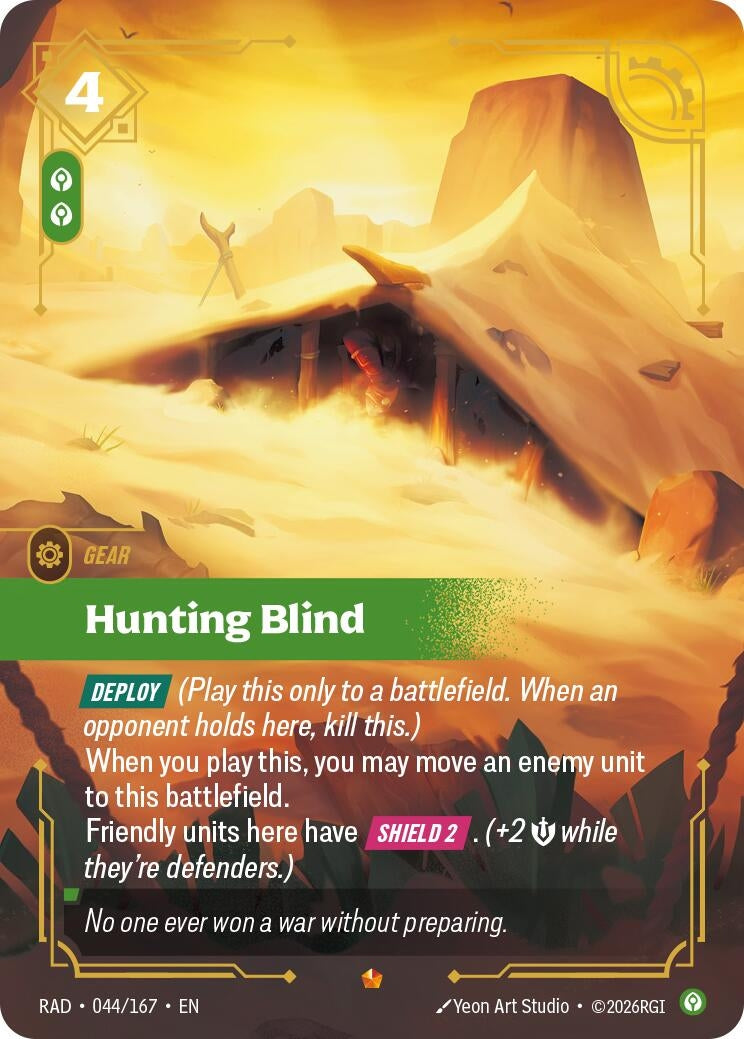 Image for Hunting Blind (044/167) [Radiance] - Riftbound: League of Legends Trading Card Game