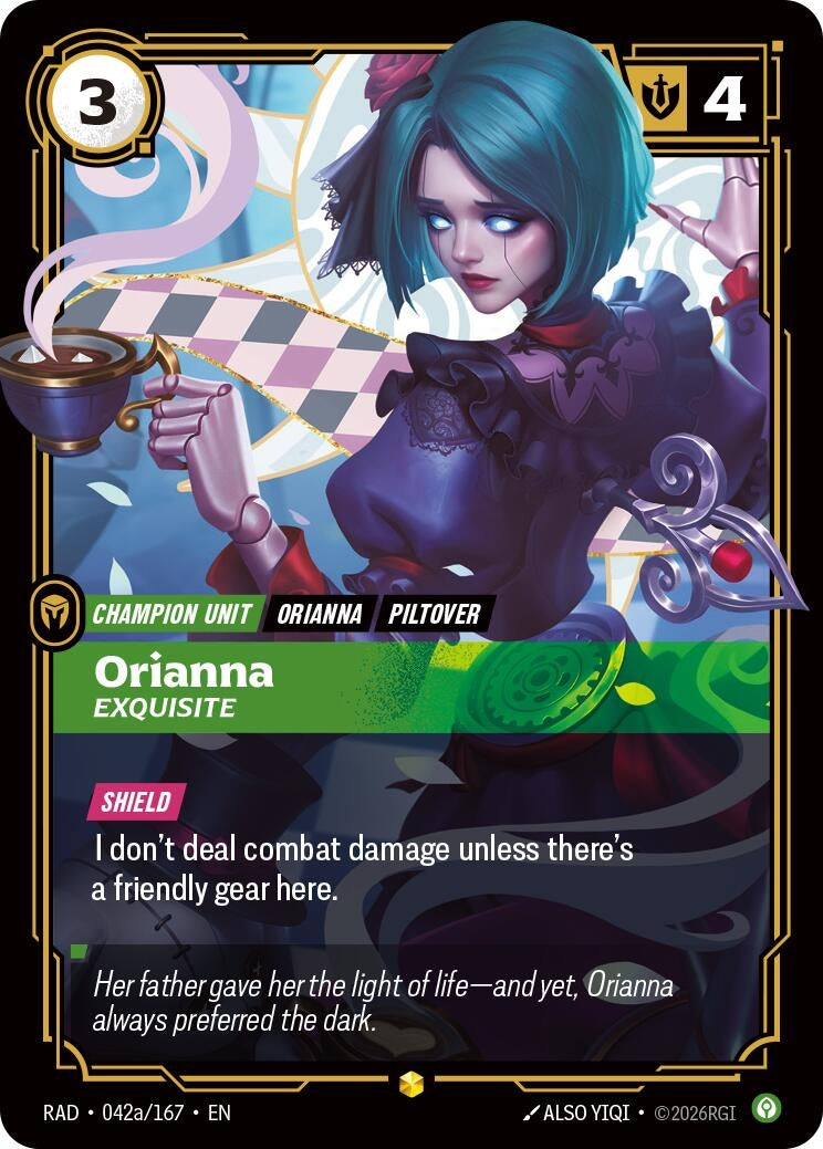 Image for Orianna, Exquisite (Alternate Art) (042a/167) [Radiance] - Riftbound: League of Legends Trading Card Game