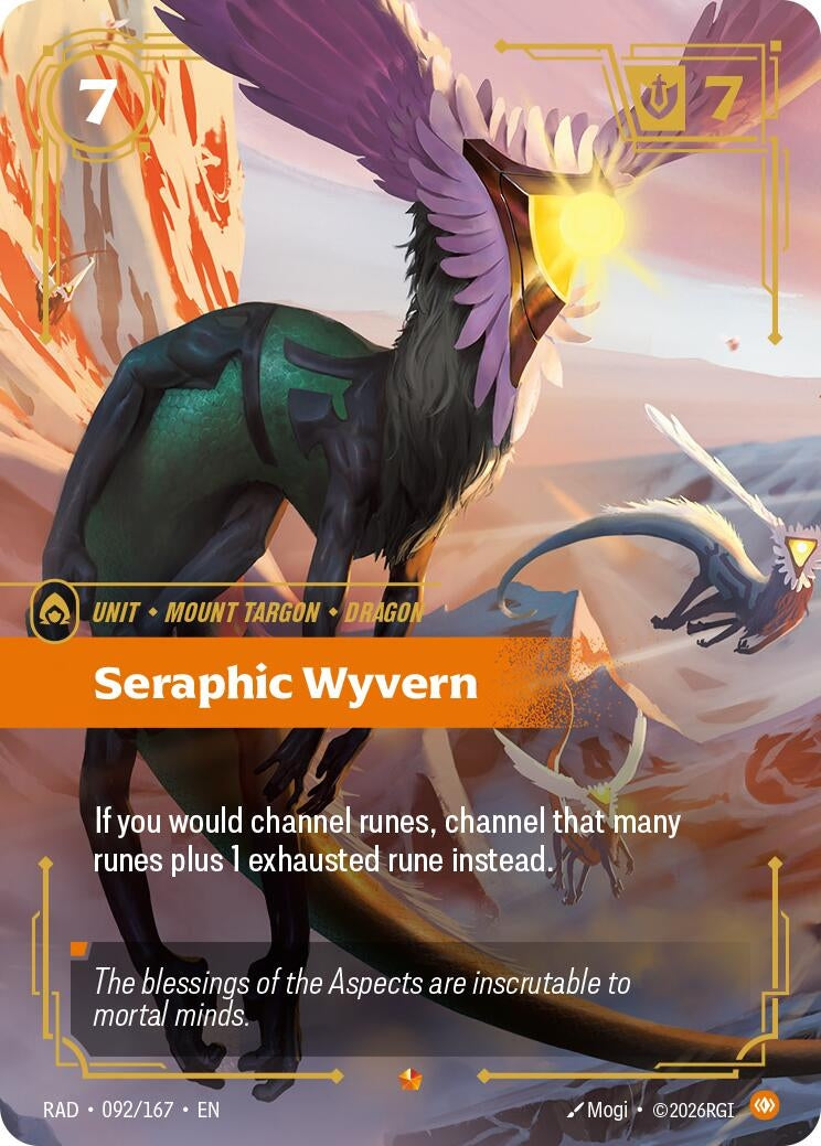Image for Seraphic Wyvern (092/167) [Radiance] - Riftbound: League of Legends Trading Card Game