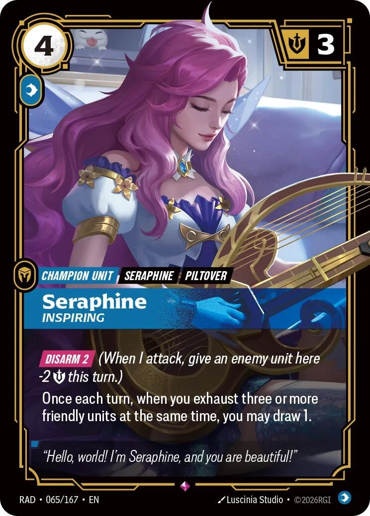 Image for Seraphine, Inspiring (065/167) [Radiance] - Riftbound: League of Legends Trading Card Game