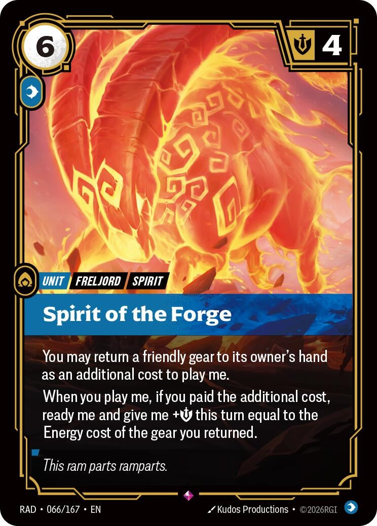 Image for Spirit of the Forge (066/167) [Radiance] - Riftbound: League of Legends Trading Card Game