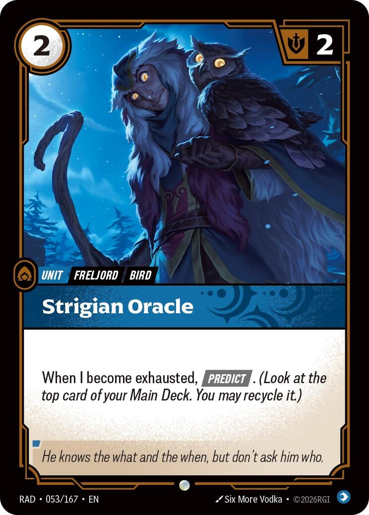 Image for Strigian Oracle (053/167) [Radiance] - Riftbound: League of Legends Trading Card Game