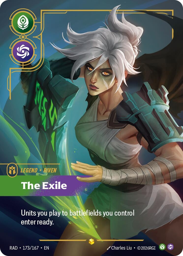 Image for Riven, The Exile (Overnumbered) (173/167) [Radiance] - Riftbound: League of Legends Trading Card Game