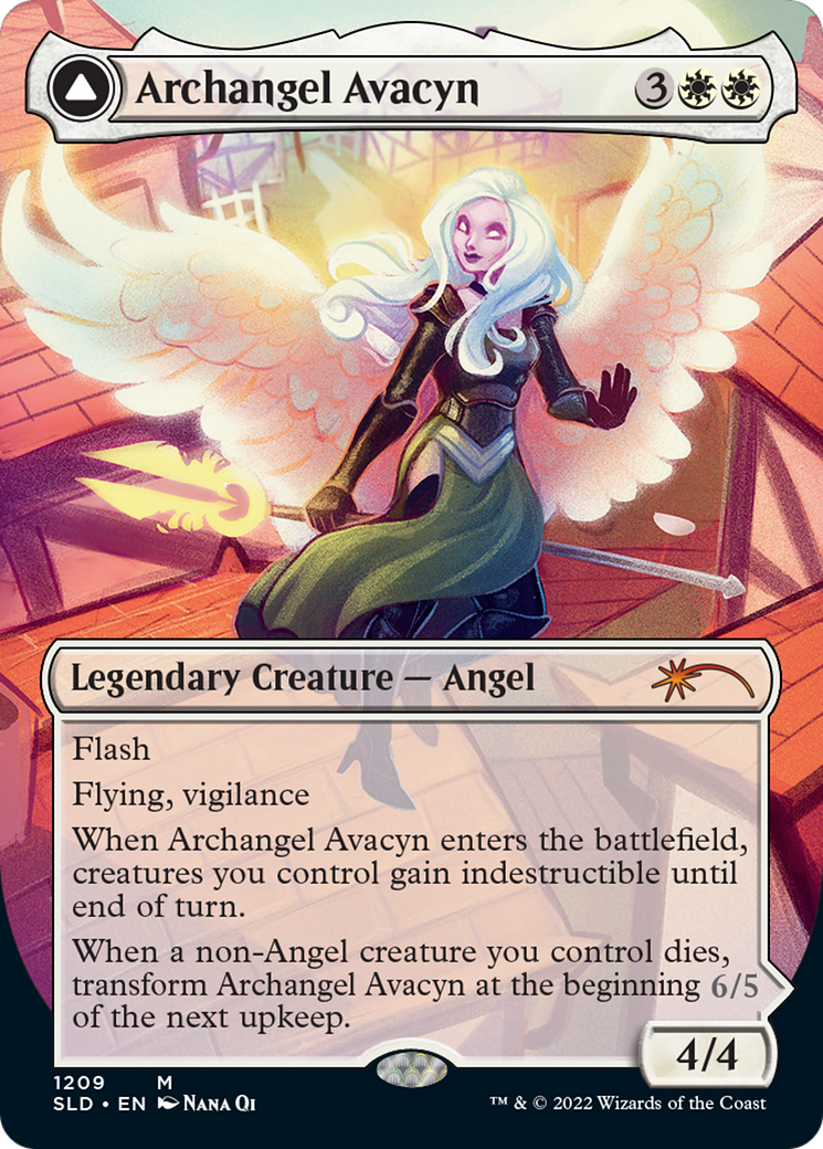 Archangel Avacyn (Display Commander) - Thick Stock (1209) [Secret Lair Drop Series]