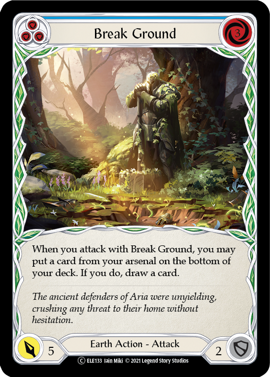 Break Ground (Blue) (ELE133) [Tales of Aria]