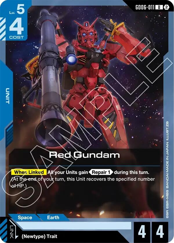 Image for Red Gundam (GD06-011) [Stardust Trails] - Gundam Card Game