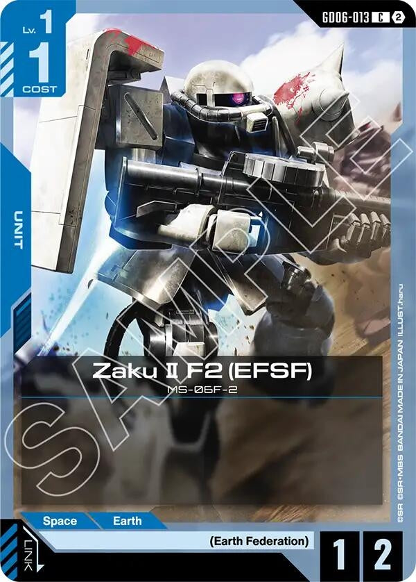 Image for Zaku II F2 (EFSF) (GD06-013) [Stardust Trails] - Gundam Card Game
