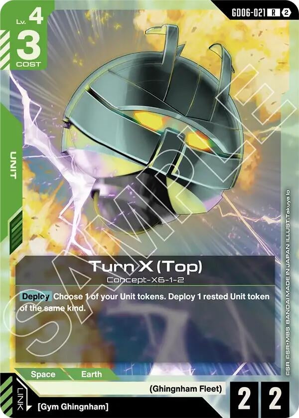 Image for Turn X (Top) (GD06-021) [Stardust Trails] - Gundam Card Game