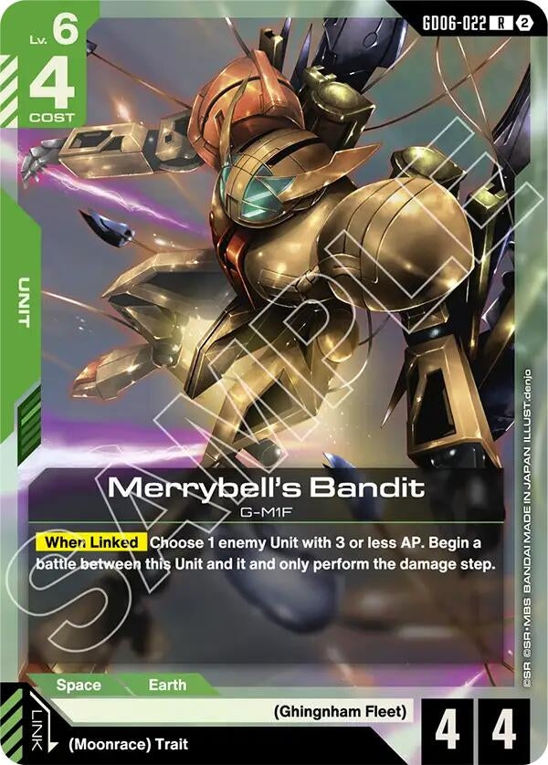 Image for Merrybell's Bandit (GD06-022) [Stardust Trails] - Gundam Card Game