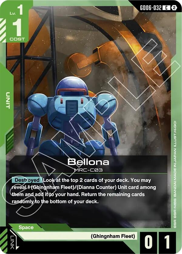 Image for Bellona (GD06-032) [Stardust Trails] - Gundam Card Game