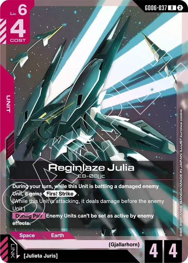 Image for Reginlaze Julia (GD06-037) [Stardust Trails] - Gundam Card Game