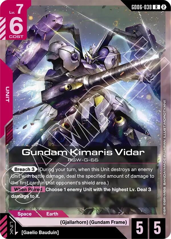 Image for Gundam Kimaris Vidar (GD06-038) [Stardust Trails] - Gundam Card Game