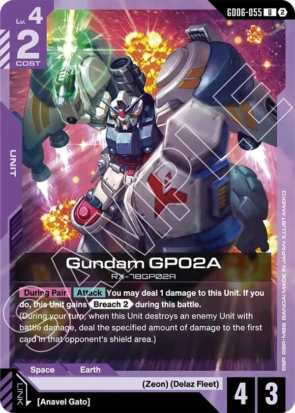 Image for Gundam GP02A (GD06-055) (GD06-055) [Stardust Trails] - Gundam Card Game