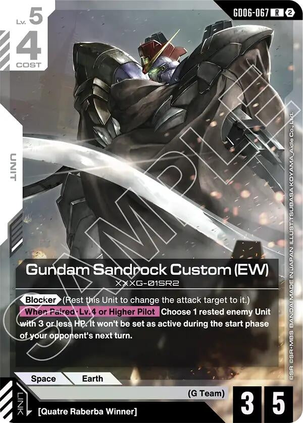 Image for Gundam Sandrock Custom (EW) (GD06-067) [Stardust Trails] - Gundam Card Game