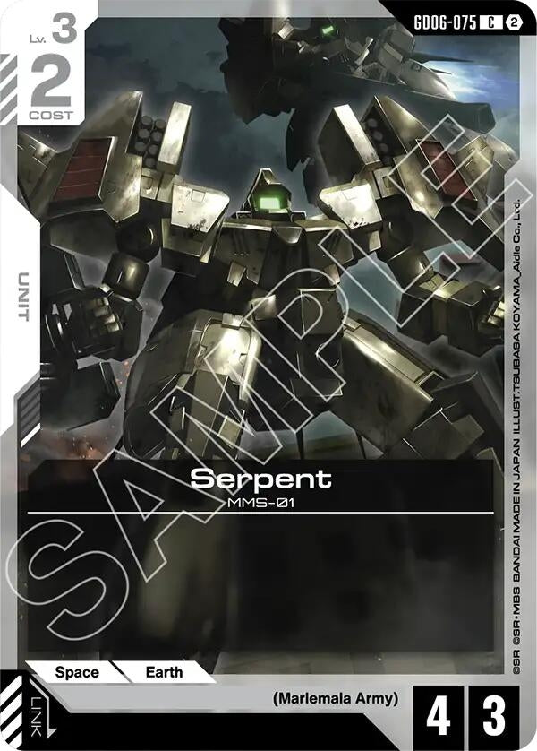 Image for Serpent (GD06-075) [Stardust Trails] - Gundam Card Game