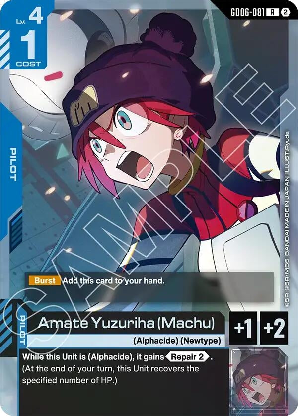 Image for Amate Yuzuriha (Machu) (GD06-081) [Stardust Trails] - Gundam Card Game