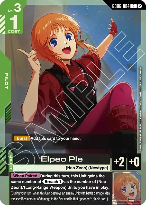 Image for Elpeo Ple (GD06-084) [Stardust Trails] - Gundam Card Game