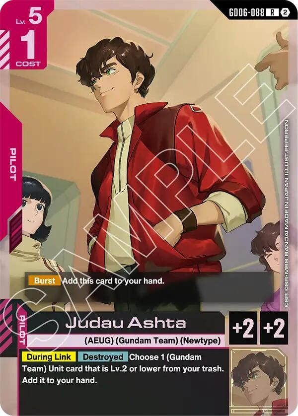 Image for Judau Ashta (GD06-088) [Stardust Trails] - Gundam Card Game