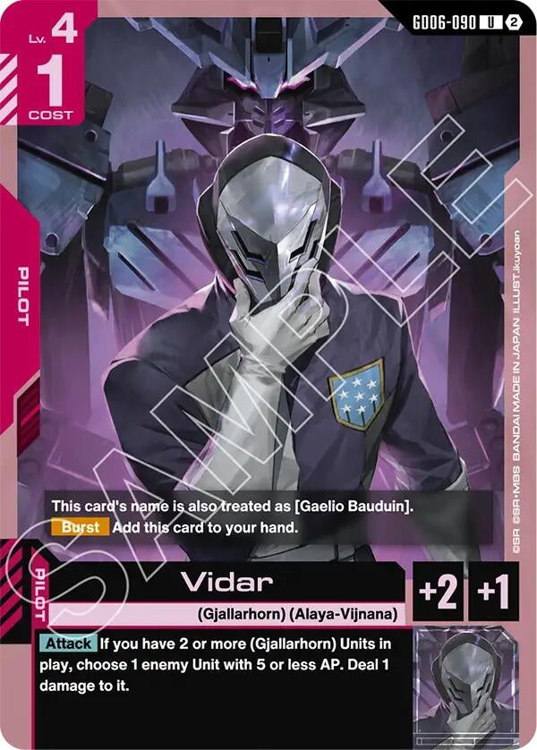 Image for Vidar (GD06-090) [Stardust Trails] - Gundam Card Game