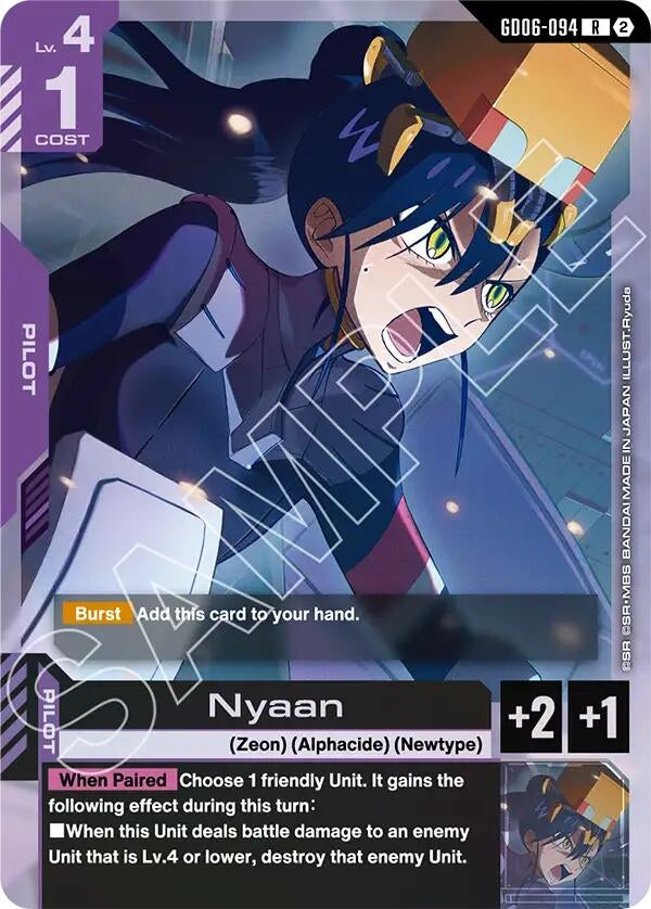 Image for Nyaan (GD06-094) [Stardust Trails] - Gundam Card Game