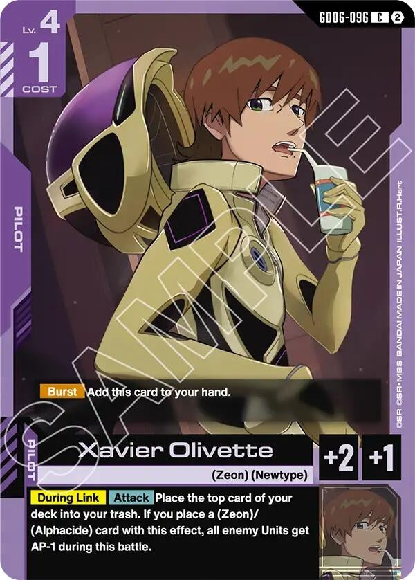Image for Xavier Olivette (GD06-096) [Stardust Trails] - Gundam Card Game