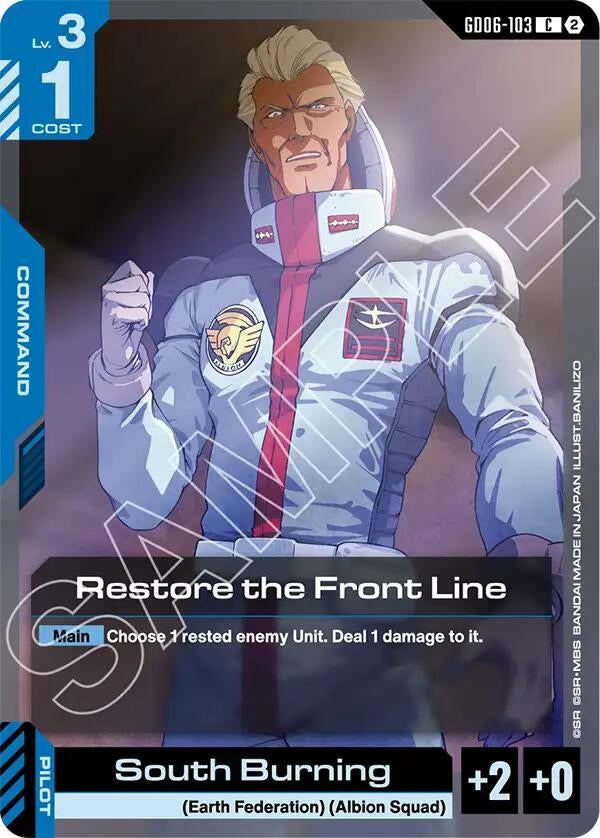 Image for Restore the Front Line (GD06-103) [Stardust Trails] - Gundam Card Game
