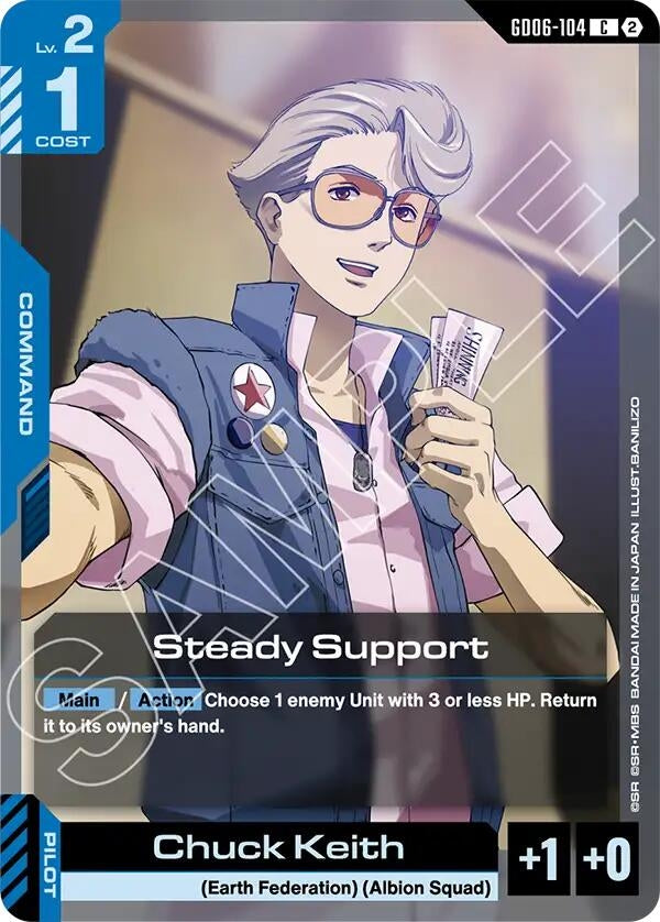 Image for Steady Support (GD06-104) [Stardust Trails] - Gundam Card Game