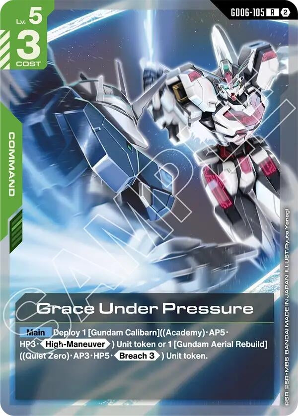 Image for Grace Under Pressure (GD06-105) [Stardust Trails] - Gundam Card Game