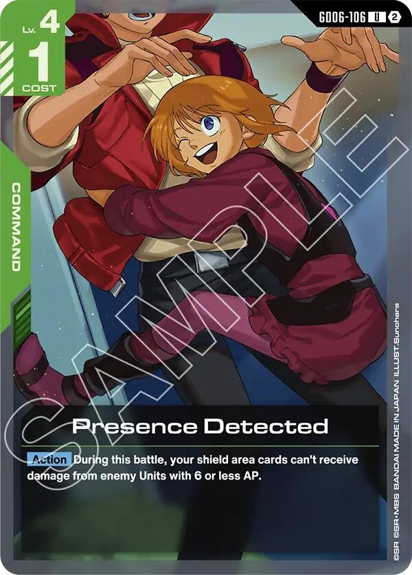 Image for Presence Detected (GD06-106) [Stardust Trails] - Gundam Card Game