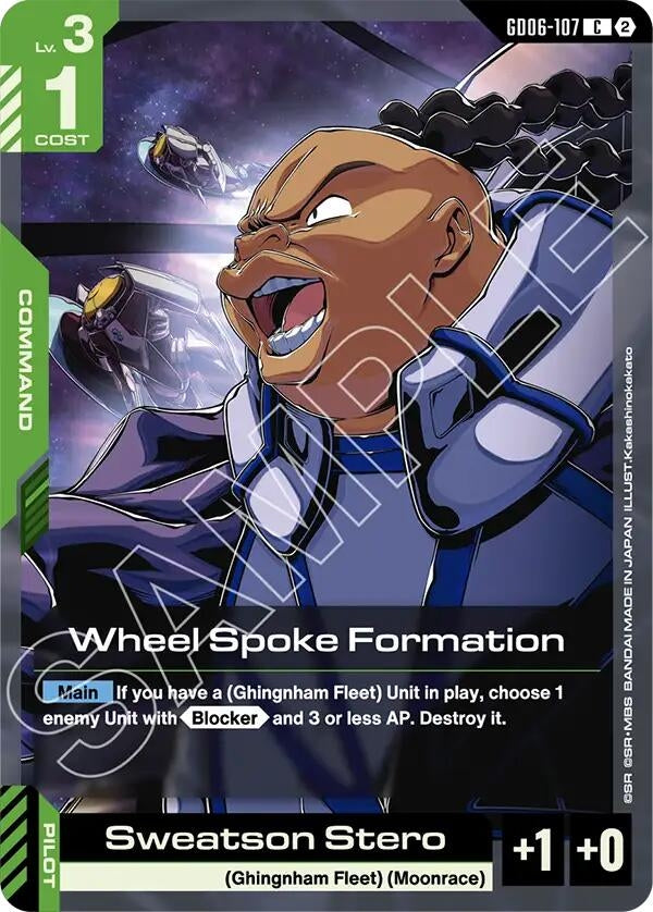 Image for Wheel Spoke Formation (GD06-107) [Stardust Trails] - Gundam Card Game