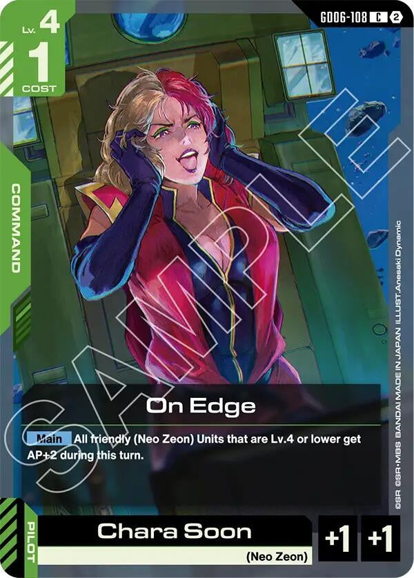Image for On Edge (GD06-108) [Stardust Trails] - Gundam Card Game