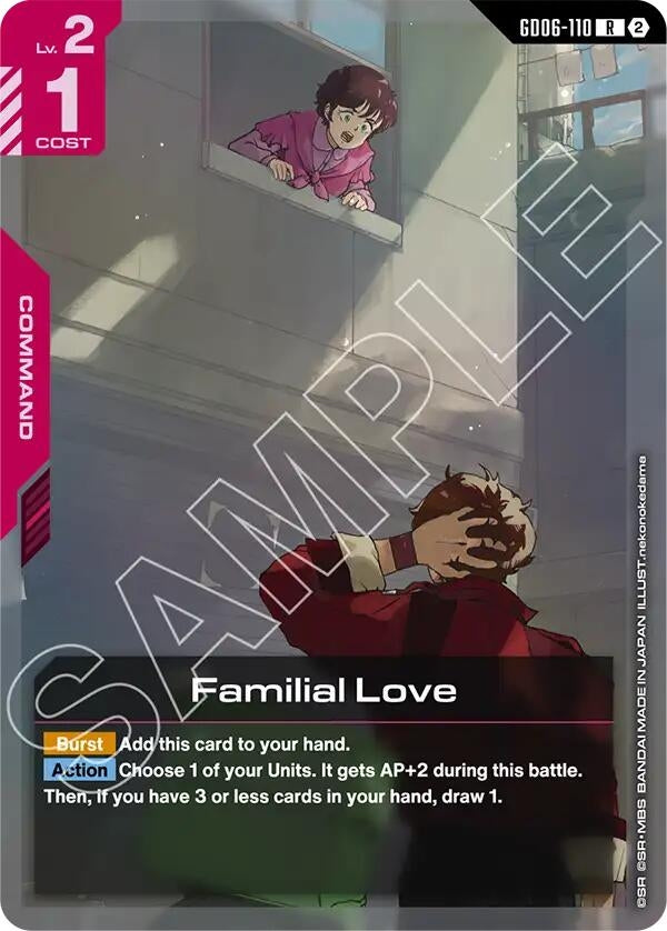 Image for Familial Love (GD06-110) [Stardust Trails] - Gundam Card Game