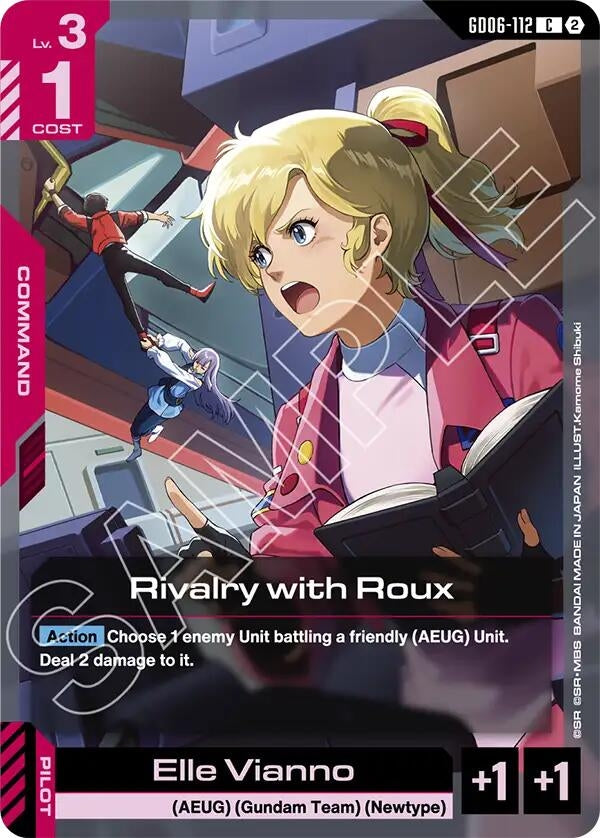 Image for Rivalry with Roux (GD06-112) [Stardust Trails] - Gundam Card Game
