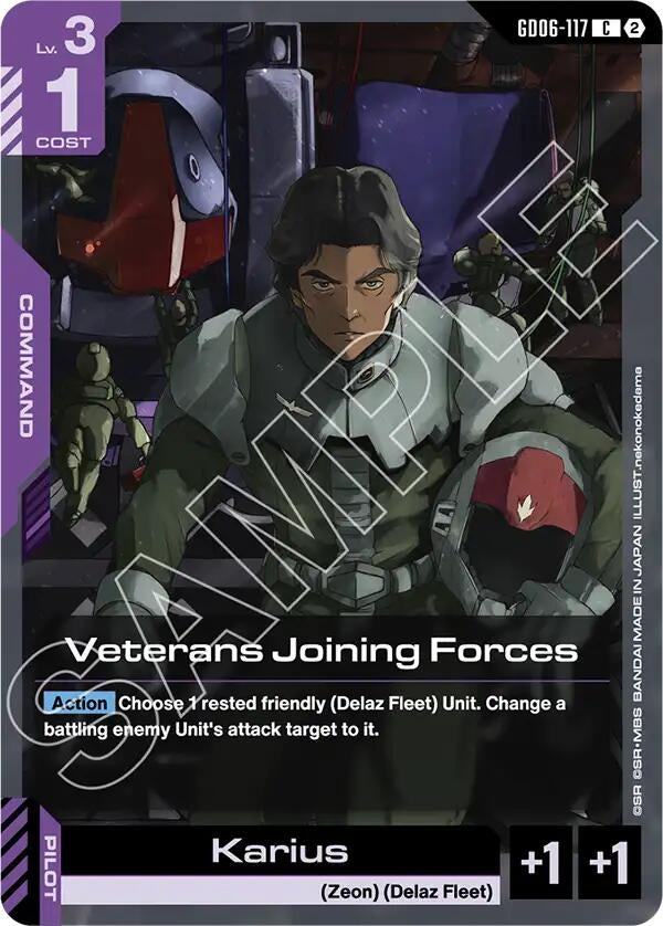 Image for Veterans Joining Forces (GD06-117) [Stardust Trails] - Gundam Card Game